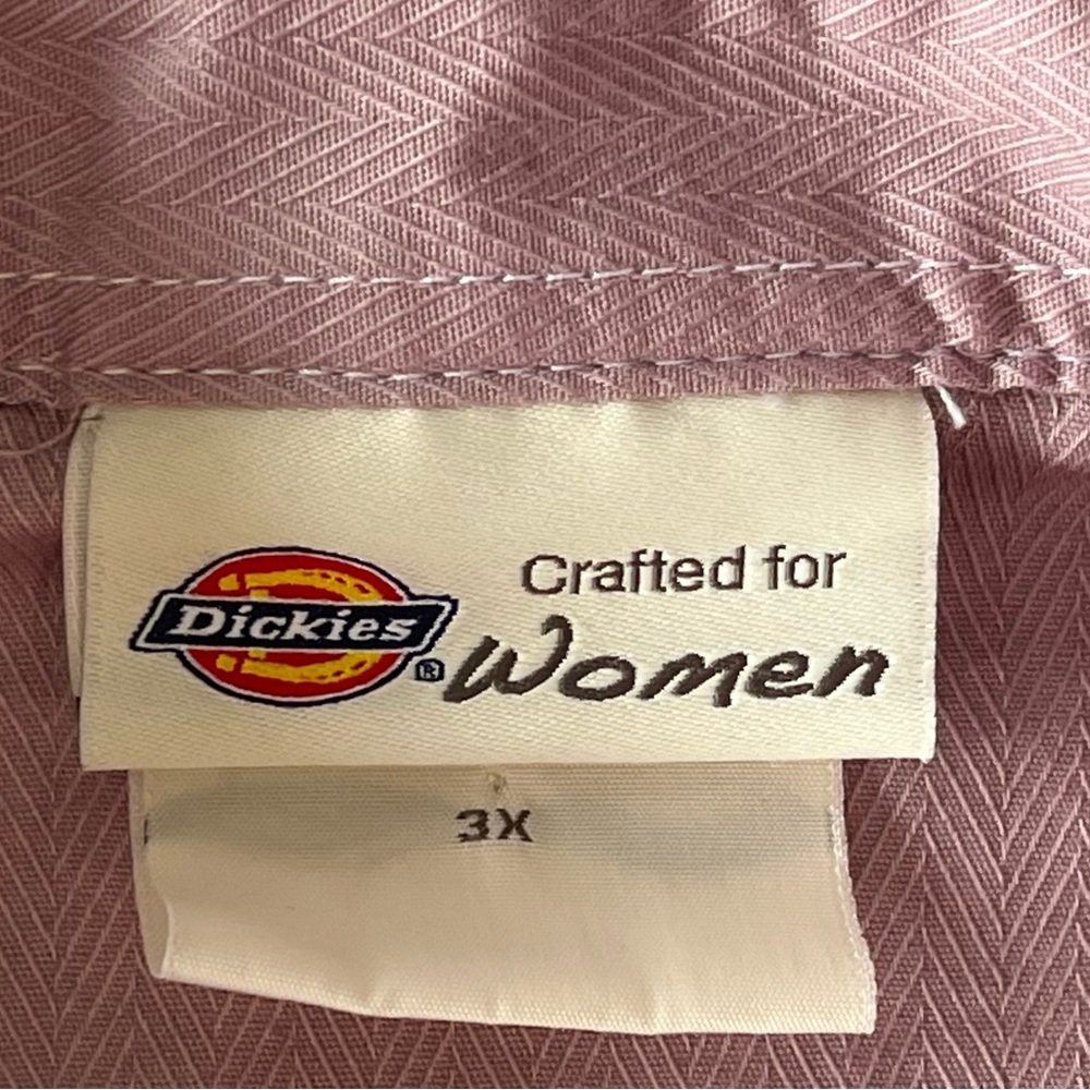 Dickies Women’s Long Sleeve Button Up Shirt, 3XL Plus Size - Picture 10 of 10